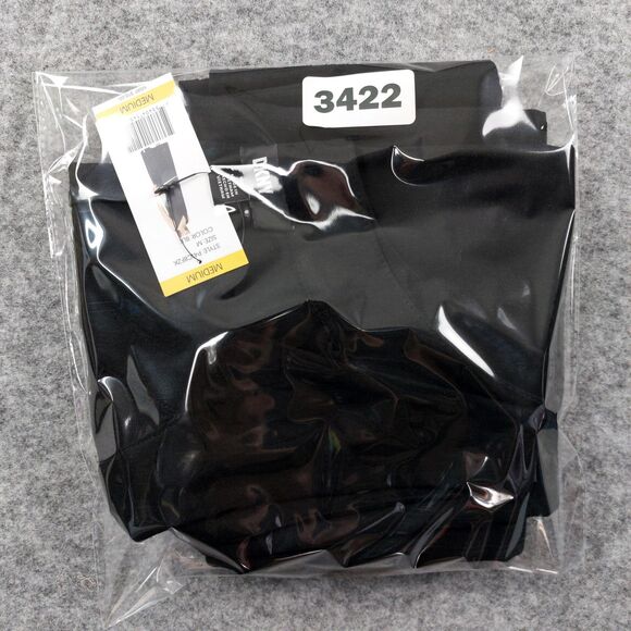 DKNY Dress Womens Medium Black Linen Blend Maxi Tank Sleeveless Side Slit Chic - Picture 13 of 13